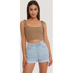 NA-KD Maat EU 38 - Denim Vrouwen Jeans - Blue