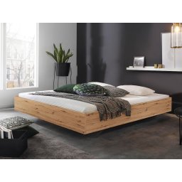 Bed IXANA 180x200 cm artisan eik met lattenbodem