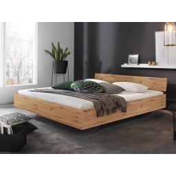 Bed IXANA 180x200 cm artisan eik met hoofdeinde met matras