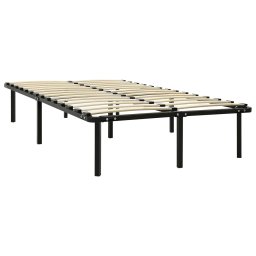 vidaXL Bedframe metaal zwart 120x200 cm