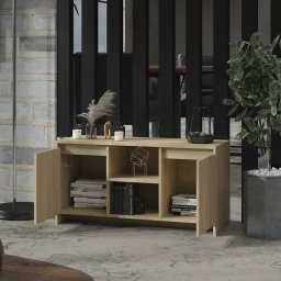 vidaXL Tv-meubel 102x37,5x52,5 cm bewerkt hout sonoma eikenkleurig