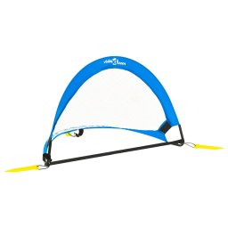 vidaXL 2 st Kindervoetbaldoelen met opbergtas 75,5x46x48 cm