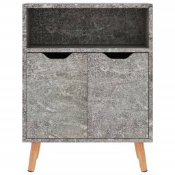 vidaXL Dressoir 60x30x72 cm bewerkt hout betongrijs