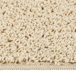 vidaXL Vloerkleed shaggy anti-slip 160x230 cm crèmekleurig