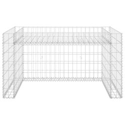 vidaXL Grasmaaieroverkapping met plantenbak 110x80x60cm staaldraad