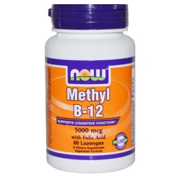Methyl vitamine B12 5000 mcg (60 Lozenges) - Now Foods
