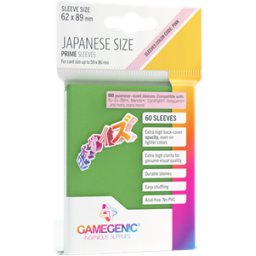 Japanese Sized Sleeves 62x89mm Groen (60 stuks)