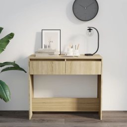 vidaXL Wandtafel 89x41x76,5 cm bewerkt hout sonoma eikenkleurig