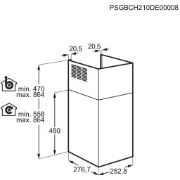 Electrolux MECK50 Afzuigkap accessoire Grijs