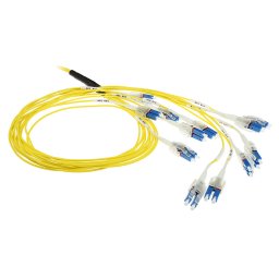 ACT DC5565 Singlemode 50/125 OS2 Prefab Glasvezelkabel 24F LC Polarity Twist - 100 meter