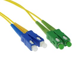 ACT RL3815 Glasvezel patchkabel Duplex LSZH Singlemode SC/APC-SC/UPC 9/125 OS2 - 15 meter