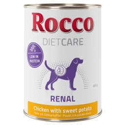 6x400g Renal Kip met Zoete Aardappel Rocco Diet Care Hondenvoer