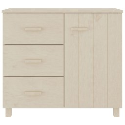vidaXL Dressoir HAMAR 90x40x80 cm massief grenenhout honingbruin