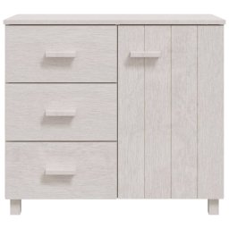 vidaXL Dressoir HAMAR 90x40x80 cm massief grenenhout wit