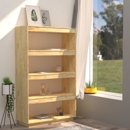 vidaXL Boekenkast / kamerscherm 80x35x135 cm massief grenenhout