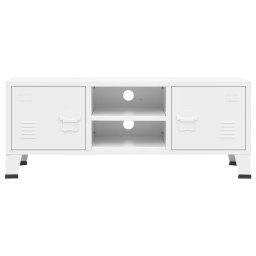 vidaXL Tv-meubel industrieel 105x35x42 cm metaal wit