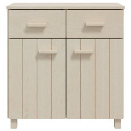vidaXL Dressoir HAMAR 79x40x80 cm massief grenenhout honingbruin