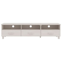 vidaXL Tv-meubel HAMAR 158x40x40 cm massief grenenhout wit
