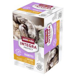 6x100g Protect Adult Diabetes Schaaltje Gevogelte animonda Integra Kattenvoer