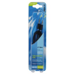 Scanpart audio kabel 3.5mm jack 1,0m Mini jack kabel Zwart