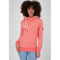 alife and kickin Hoodie JilanaAK gemêleerde sweater met capuchon & contrastdetails