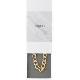 Orelia ketting gourmette schakel breed met giftbox