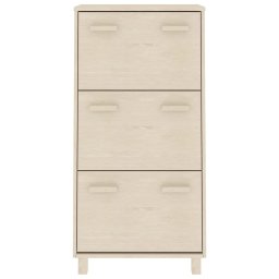 vidaXL Schoenenkast HAMAR 59,5x35x117 cm grenenhout honingbruin