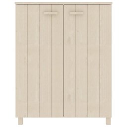 vidaXL Schoenenkast HAMAR 85x40x108 cm massief grenenhout honingbruin