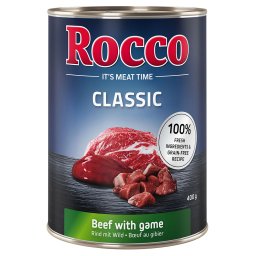 6x400g Rund met Wild Rocco Hondenvoer