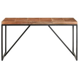 vidaXL Eettafel 140x70x76 cm massief acaciahout en mangohout