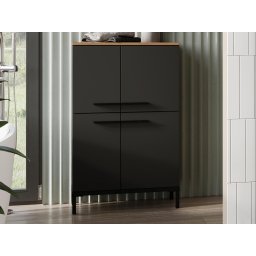 Commode YONA 4 deuren navarra eik/grafiet