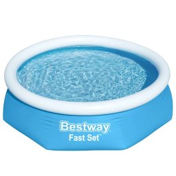 Bestway Zwembad Fast Set opblaasbaar rond 244x61 cm 57265