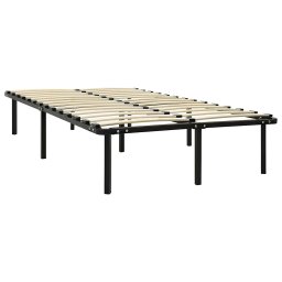 vidaXL Bedframe metaal zwart 160x200 cm