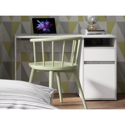 Bureau SAMMOU 1 deur 1 lade beton/wit