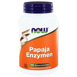 Papaja Enzymen (180 kauwtabs) - NOW Foods