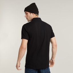 Dunda Slim Polo - Zwart - Heren