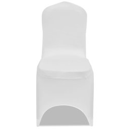 vidaXL Stoelhoes Stretch Wit (50 stuks)