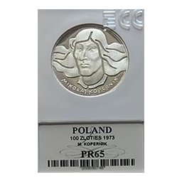 100 zł Mikołaj Kopernik - Grading PR65