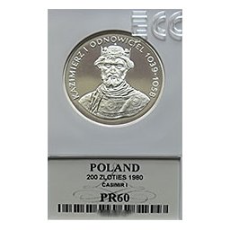 200 zł 1980 Kazimierz I Odnowiciel - Grading PR60