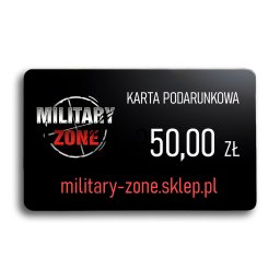 Karta Podarunkowa MILITARY ZONE - 50 zł - Prezent dla mężczyzny na urodziny