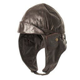 Czapka Pilotka Mil-Tec 12425009 Skórzana Brązowa Vintage, lotnicza