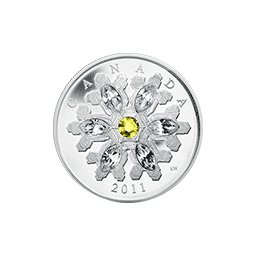 Kanada - 2011, 20 dolarów - Snowflake, Śnieżynka - Topaz