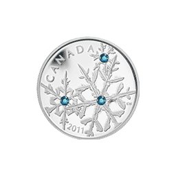 Kanada - 2011, 20 dolarów - Small Snowflake, Śnieżynka - Montana Blue