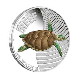 Australia - 2011, 50 cents - Życie morskie rafy II - Żółw szykretowy