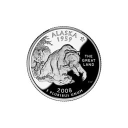 25 Centów 2008 - Alaska (P)