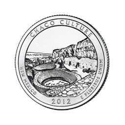 25 Centów 2012 - Chaco Culture National Historical Park - New Mexico (D)