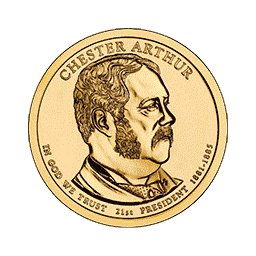 1 dolar 2012 - Chester Arthur (D)