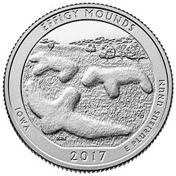 25 Centów 2017 - Effigy Mounds National Monument - Iowa (D)