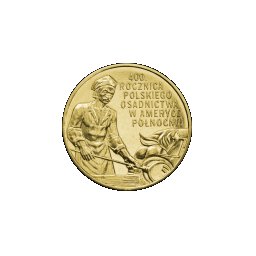 2 zł 2008 400. rocznica polskiego osadnictwa w Ameryce Północnej