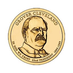 1 dolar 2012 - Grover Cleveland (D)
